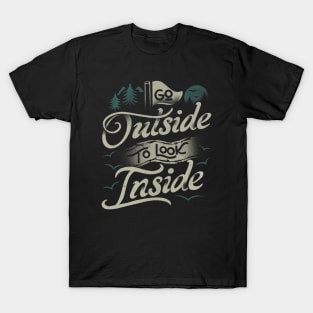 Go Outside To Look Inside II by Tobe Fonseca T-Shirt